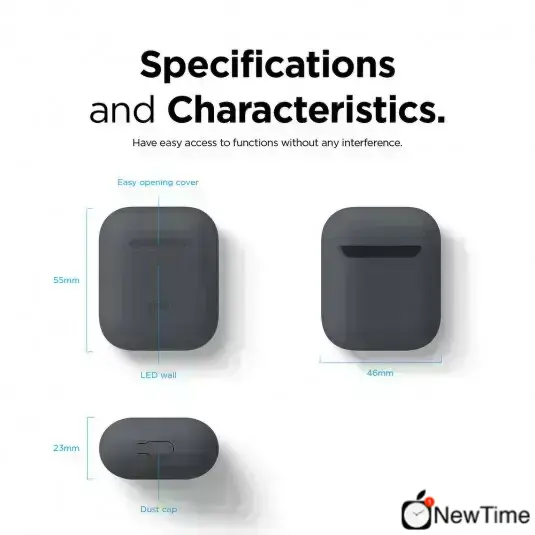 Elago Skinny Case Dark Gray for Airpods (EAPSK-BA-DGY)